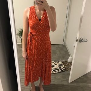 Fun red wrap dress!